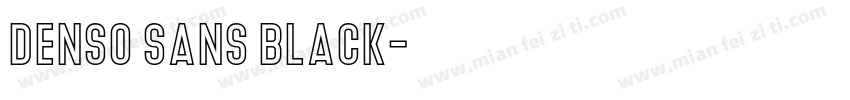 Denso Sans Black字体转换